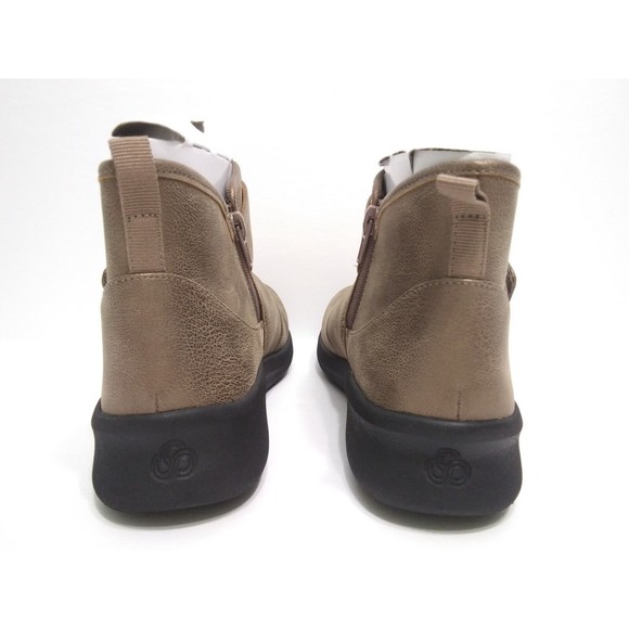 Clarks Women's Size 8 Cloudsteppers Booties Sillian 2.0 West Pewter Brown Zip - Picture 7 of 12